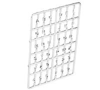 Stylebest Ensemble de Lettres et Chiffres pour Maison de Poupée, Accessoire Créatif pour Porte D'entrée Miniature, échelle 1/12, Décoration de Maison en Plastique 10x6.5cm (Argent)