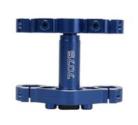 Stylebest Ensemble de Pinces Triples pour Moto électrique 1/4, Conception en Aluminium Durable, Absorption des Chocs Avant pour LOSI Promoto MX, Installation Facile (Bleue)