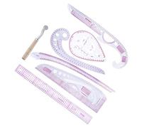 Stylebest Ensemble de Règles Courbes 7 Pièces, Règle de Couture Flexible Haute Transparence pour la Conception et la Rédaction de Vêtements, Matériau PVC Durable