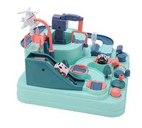 Stylebest Ensemble de Voiture de Piste de Course, Kit D'assemblage de Piste coloré pour Jeu Intérieur, Matériel ABS pour Enfants D'âge Préscolaire de 3 Ans et Plus