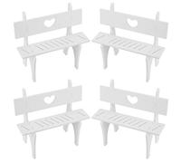 Stylebest Ensemble D'ornements de Chaise de Poupée 4 Pièces, Petites Chaises en Plâtre Durables pour Suspendre la Décoration de Poupée, Parfait pour la Décoration de la Maison et du Bureau