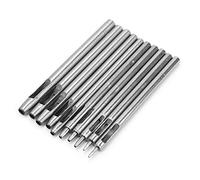 Stylebest Ensemble D'outils de Perforation pour le Cuir, Perforateur à Main en Acier de qualité Supérieure pour L'artisanat du Cuir, 10 Pièces, Taille 0.5mm-5mm