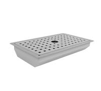 Stylebest Évier de Cuisine en Acier Inoxydable, Petit évier de Bar, Poste de Travail pour Comptoir de Cuisine 13x7,87x1,97 Pouces (Brossé)