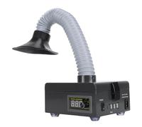 Stylebest Extracteur de Fumée de Soudure, Système de Filtration en 3 étapes 150 W, 7 000 Tr/min, évacuateur de Fumée de Soudure en Fer électrique, avec Tuyau LED Réglable à 360°, pour le (Prise UE)