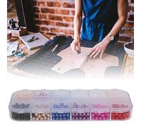 Stylebest Fausses Perles Rondes Artificielles, sans Trou, pour Bijoux, Accessoires de Bricolage, en Matériau ABS Durable, 650 Pièces (Boîte de 3 (600 pièces))