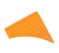 Stylebest Flûte de Pan pour Débutants, Matériau ABS Durable avec Sac de Transport pour Enseigner la Musique, 18 Tuyaux 25,6 X 25,5 X 3 Cm (Orange)