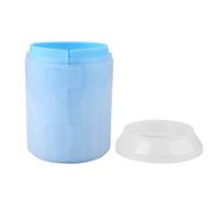 Stylebest Gobelet de Nettoyage des Pattes D'animaux de Compagnie, Outil Durable Amovible pour un Nettoyage Quotidien Facile des Chiens avec Poils en Silicone de Couleurs Bleu Orange Vert 11,2 X 8,2