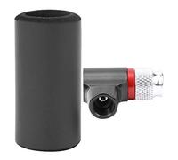 Stylebest Gonfleur de CO2 Compact, Mini Pompe Manuelle pour Pneus de Vélo, Gonfleur Portable en Alliage D'aluminium avec Manchon en éponge, 1 unité (Noire)