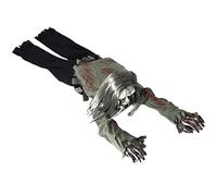 Stylebest Halloween Effrayant Décorations de Jardin, Squelette de la Voix d'horreur des Cheveux Longs de Fantômes électriques, Accessoire Rampant pour Le Parc à Thème, Bar hanté hanté (Long Hair)