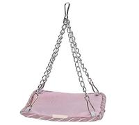 Stylebest Hamac pour Hamster, Nid de Couchage d'été Doux et Respirant pour Petits Animaux de Compagnie, Lapin de Jade Velours Mauve, 14x14x18CM