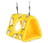 Stylebest Hamac pour Perroquets, Lit Suspendu Doux et Chaud pour Oiseaux de Compagnie et Petits Animaux, Toile et Flanelle Durables, Idéal pour Jouer en Intérieur, 1 unité (Canard + Fond Jaune)
