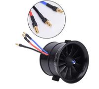 Stylebest Hélice RC EDF 70 Mm à 12 Pales avec Moteur pour Accessoires d'avion Modèle Haute Performance, Conception Légère et Durable (KV3400 4S EDF 70 Gainable)