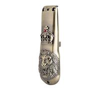 Stylebest Housse de Protection pour Tondeuse à Cheveux électrique, étui de Protection élégant en Alliage de Zinc, 15.3x4.5cm (tête de lion couleur cuivre)