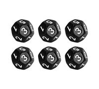 Stylebest Jeu de Dés Durables à 12 Faces, 40 Pièces, pour Jeux de société et Divertissement éducatif, en Plastique Imperméable (Noire)