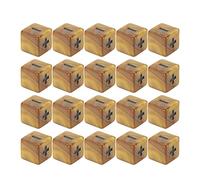 Stylebest Jeu de Dés Mathématiques 20 Pièces avec Signes Plus Moins Gravés pour L'éducation Infantile Matière Plastique Durable (Dégradé doré)