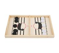 Stylebest Jeu de société de Hockey sur Table en Bois de Taille Moyenne, Jouet Portable pour L'amusement et L'apprentissage Interactif Parent-Enfant, 35x22.5cm