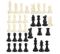Stylebest Jeu D'échecs International - Jeu D'échecs en Plastique de Haute qualité, Parfait pour Le Plaisir en Famille et Le Développement du Cerveau, Hauteur King 95 Mm, 34 Pièces pour Les 3 Ans et