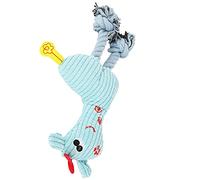 Stylebest Jouet à Mâcher Couinant pour Chiot, pour Le Grincement des Dents et Les Soins Dentaires, en Peluche en Forme de Cerf, Idéal pour Les Chiens de Petite et Moyenne Taille, 27x13 Cm (Bleue)