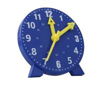 Stylebest Jouet D'aide Pédagogique D'horloge pour Une Expérience d'apprentissage Interactive pour Les Enfants de L'école Primaire en Plastique Sûr (Bleue)