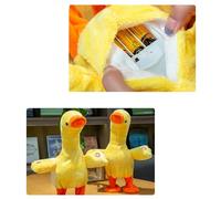 Stylebest Jouet de Canard Parlant, Poupée en Peluche Mignonne et éducative Imitant Le Son du Chant et de la Marche pour Les Enfants, 1 X Coton en Peluche (Alimenté par Batterie)