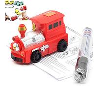 Stylebest Jouet de Voiture Inductive, Mini Véhicule D'ingénierie avec Capteur Optique pour la Ligne Noire Suivante, Réservoir propulsé par Une Cellule à 4 Bouton, Jouet éducatif pour la (comme