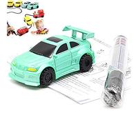 Stylebest Jouet de Voiture Inductive, Mini Véhicule D'ingénierie avec Capteur Optique pour la Ligne Noire Suivante, Réservoir propulsé par Une Cellule à 4 Bouton, Jouet éducatif pour la (comme