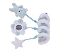 Stylebest Jouets de Poussette en Peluche pour bébé, Hochet d'activité en Spirale Douce pour les Nourrissons de Plus de 1 Mois, Engagement Sensoriel, Tissu en Peluche de Haute qualité (Ours bleu)