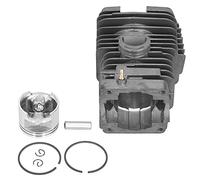 Stylebest Kit Cylindre-Piston 49mm pour Tronçonneuse MS390 MS290 MS310 029 039, Construction en Alliage D'aluminium Durable, 6 Pièces, Accessoire
