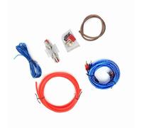 Stylebest Kit de Câbles Audio pour Amplificateur de Puissance 10GA, Caisson de Basses, Remplacement de Haute qualité pour Systèmes Audio de Voiture, Alliage de Zinc Durable de 4.5m