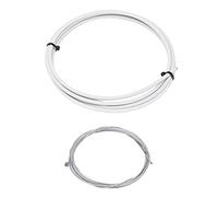 Stylebest Kit de Câbles de Changement de Vitesse pour Vélo, Remplacement Durable Résistant à la Chaleur Froide pour Vélos de Montagne et de Route PE 4mm avec 1 Tuyau de Ligne 2 Câbles (Blanche)