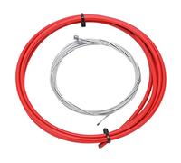 Stylebest Kit de Câbles de Changement de Vitesse pour Vélo, Remplacement Durable Résistant à la Chaleur Froide pour Vélos de Montagne et de Route PE 4mm avec 1 Tuyau de Ligne 2 Câbles (Rouge)