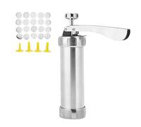Stylebest Kit de Presse à Biscuits, Pistolet à Moule à Biscuits Pratique pour la Cuisson à Domicile, 20 Types, 4 Buses en Aluminium ABS