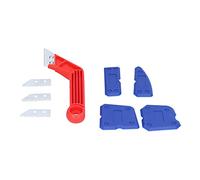 Stylebest Kit D'outils de Calfeutrage, Nettoyeur de Joints, Dissolvant de Coulis ABS Durable pour la Réparation et L'entretien de la Maison, 2 Couteaux, 8 Plaques, 3 Lames