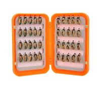 Stylebest Leurres de Pêche à la Mouche en Acier à Haute Teneur en Carbone, Appâts de Simulation pour Lacs, Rivières et Ruisseaux, 40 Pièces