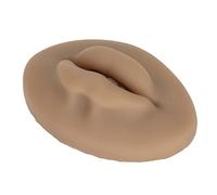 Stylebest Lèvres artificielles en silicone 3D pour la pratique du tatouage dans les cours de microblading - Matériau en silicone de qualité supérieure - Dimensions : 7,5 x 5 x 2,3 cm (marron)