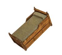 Stylebest Lit Simple Dollhouse avec Tiroir, Style Vintage (17,2*8,9*9,1cm)