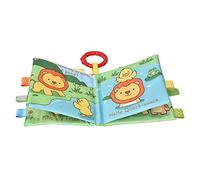 Stylebest Livre en Tissu pour bébé, Hochet Doux, Jouet pour le Développement de L'éducation Précoce, 6 Mois et Plus, en Polyester, Lion, Singe, Chiot, Hibou, 14.5x17x3cm (Lionne)