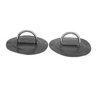 Stylebest Lot de 2 Coussinets avec Anneaux en D pour Bateau Gonflable, Accessoires de Kayak Durables et Haute Résistance pour Radeau en PVC et Canot Pneumatique 3,1 Pouces (Noire)