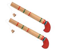 Stylebest Lot de 2 Pistolets à Liège en Bois, Poignée à Pompe pour Un Bruit Fort et Un Rechargement Automatique, avec Un Matériau en Bois Durable pour Les Enfants de 3 Ans et Plus (Couleur Assortie)