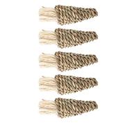 Stylebest Lot de 5 Jouets à Mâcher Naturels en Forme de Lapin et de Carottes pour Petits Animaux de Compagnie, Favorisant la santé des Dents et L'instinct de Mastication