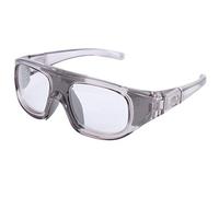 Stylebest Lunettes de Basket Résistantes aux Chocs avec Verres Anti-rayures et Protection UV pour Sports de Plein Air, 15 X 5 Cm, 1 Paire (Grise)
