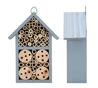 Stylebest Maison à Insectes en Bois pour Insectes Bénéfiques, Abri D'hôtel pour Abeilles Durable et Sûr pour la Décoration de Jardin 23.3x12x7.5cm