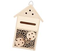 Stylebest Maison D'abeilles en Bois, Hôtels à Insectes en Bois Naturel, Attirent Les Insectes Pollinisateurs pour Les Amateurs de Jardin, 23x15,1 Cm