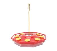 Stylebest Mangeoire à Colibris pour Extérieur Suspendue Grande capacité Conception Anti-Abeille Mangeoire à Colibris en Plastique Rouge et Jaune 1 unité