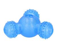 Stylebest Mangeoire Automatique pour Animaux de Compagnie, Jouet avec Fonctions de Nettoyage des Dents à Mâcher pour Un Temps de Jeu Interactif pour Chiens, Caoutchouc Naturel Souple, 1 unité (Bleu)