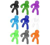 Stylebest Marqueurs de Verre à Vin en Silicone, étiquettes en Verre à Boire Réutilisables pour la Fête, le Mariage, L'événement, Ensemble de 6, Facile à Nettoyer, Lave-vaisselle en Toute