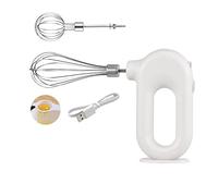 Stylebest Mélangeur à Main sans Fil, Mélangeur électrique Puissant, 4 Vitesses Réglables pour la Cuisine et la Pâtisserie, Taille Mini (Blanche)