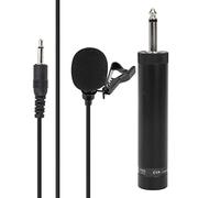 Stylebest Microphone Lavalier Omnidirectionnel Filaire pour Instruments de Musique avec Câbles 5M et 10M et Pince à Cravate à 360 Degrés-Noir (10 mètres de Long)