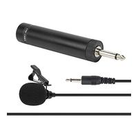 Stylebest Microphone Lavalier Omnidirectionnel Filaire pour Instruments de Musique avec Câbles 5M et 10M et Pince à Cravate à 360 Degrés-Noir (5 mètres de Long)
