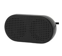 Stylebest Mini Haut-parleurs USB Doubles, Portables, Stéréo de Haute qualité, pour Ordinateur Portable et PC, ABS Noir, 2 Unités